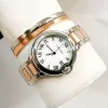 Montre Cartier Ballon Bleu deux Bracelet Argente Bronze prix maroc solde hawta hmizat anniversair