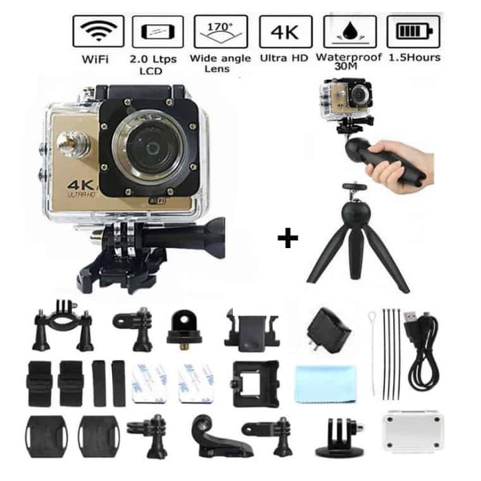 ultra 4k full hd camera sport wifi etanche 30m ac