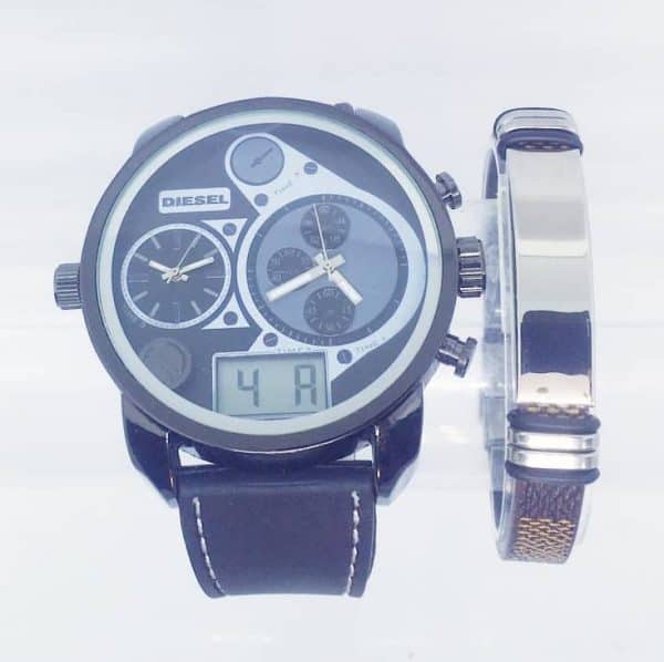 2 Montres Diesel Noire Et Blanche - Occasion - Fonctionnent + Boîtes