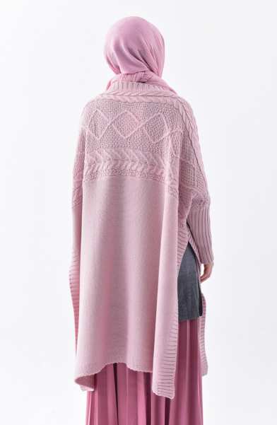 Tunique Pull longue en maille Tricot Disponible en plusieurs couleurs Taille Standard couleur rose - Tunique Cape Pull longue en maille Tricot Couleur Rose Taille Standard