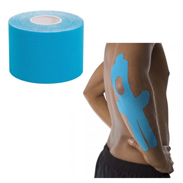5m Bande Strapping tapes élastoplaste de kinésiologie bande respirante, étanche, Couleur Bleu