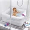 Baignoire gonflable pour bain de bébé 0 à 3 ans 86cm x 86 cm x 25cm