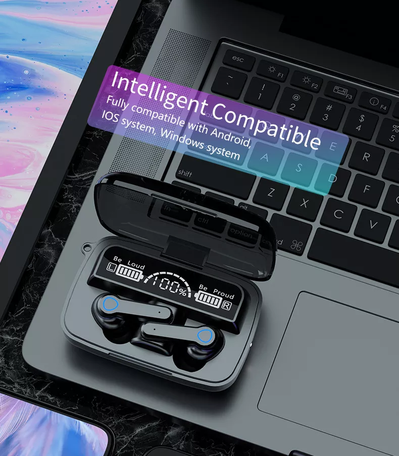Ecouteurs M19 AirPods TWS Bluetooth 5.1 Stéréo Rechargeable Power Bank Casque سماعة بلوتوث ios android