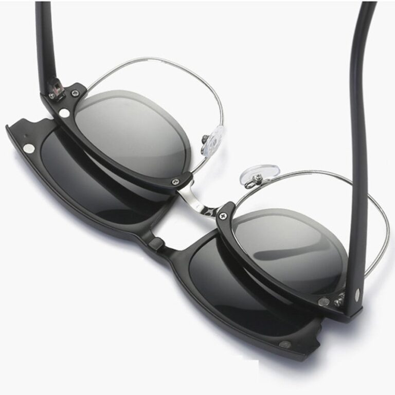 Lunettes Loupe Solaires Clip Magnétique Rouges Dioptrie 3 - New Time Neuf Avec Étiquettes