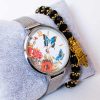 Montre Papillon + Bracelet Khmissa Maroc