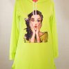 sweat capuche vert fluo maroc