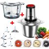 Hachoir Electrique Germany 2 Bols Inox Et Verre 5 Lames et batteur لالة الحادكة وعاء زجاجي و اينوكس livraison maroc Hachoir Electrique Germany 2 Bols Inox Et Verre 5 Lames et batteur لالة الحادكة وعاء زجاجي و اينوكس livraison maroc