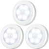 3 Lampe avec detecteur de mouvement LED Rechargeable USB armoire