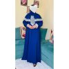 Abaya de Prière avec Châle Couleur Bleu عباية صلاة بالشال لون ازرق 3abaya maroc top 3abaya bleu ciel