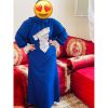 Abaya de Priere avec Chale Couleur Bleu عباية صلاة بالشال لون ازرق 3abaya maroc top 3abaya bleu ciel ramadan 2022