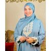 Abaya de Priere avec Chale Couleur Cyan عباية صلاة بالشال لون سماوي maroc ramadan tarawih 3abaya 3
