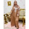 Abaya de Priere avec Chale Couleur Marron عباية صلاة بالشال لون بني Tarawih maroc ramadan top