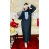 Abaya de Priere avec Chale Couleur Noir عباية صلاة شال لون اسود maroc ramadan top