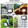 Lumiere Solaire Capteur de Mouvement Exterieur Etanche Lampe Led Projecteurs مصباح الطاقة الشمسية مع انارة قوية maroc camera reelle