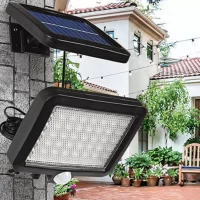 Lumiere Solaire Capteur de Mouvement Exterieur Etanche Lampe Led Projecteurs مصباح الطاقة الشمسية مع انارة قوية maroc installation