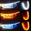 شريط إضاءة للسيارة ، مصباح أمامي Bande LED pour Clignotant Signal et Feux de Jours Voiture maroc auto orange blanc casablanca