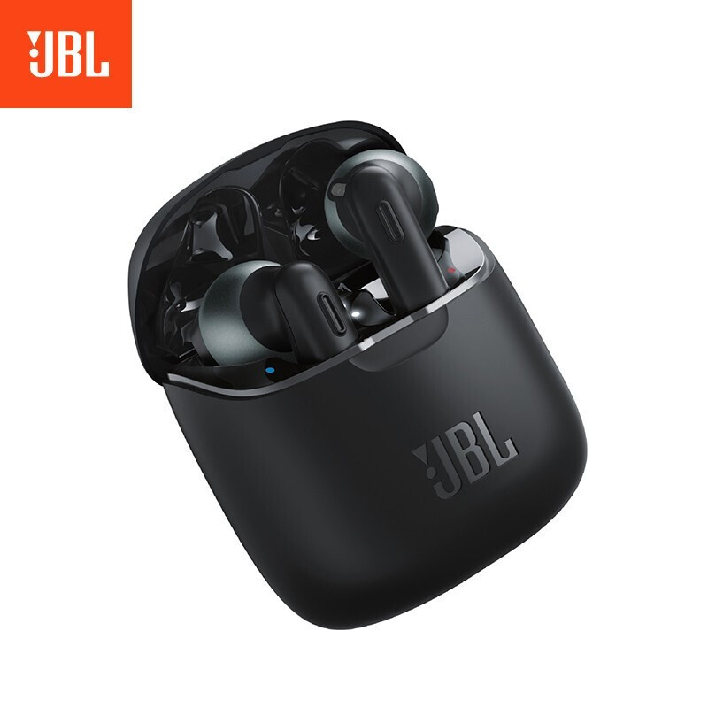 JBL – Ecouteurs Sans fil Bluetooth Bass Tune T220 TWS Noir سماعات بلوتوث الغني عن التعريف