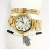 Montre Cartier Doree Ballon Bleu 3 Bracelets Gold et Bronze Cartier prix solde maroc