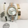 Montre Rolex Oyster Perpetual Femme Bronze 3 Bracelet prix choc instagram cadeau amour maroc