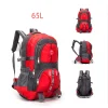 sac a dos randonnée voyage escalade 65L rouge maroc prix solde montage 65L حقيبة ظهر للسفر والتخييم camping trip