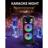 BT SPEAKER ZQS 4239 Haut Parleur Bluetooth Portable Karaoke Microphone maroc prix solde casablanca lumiere