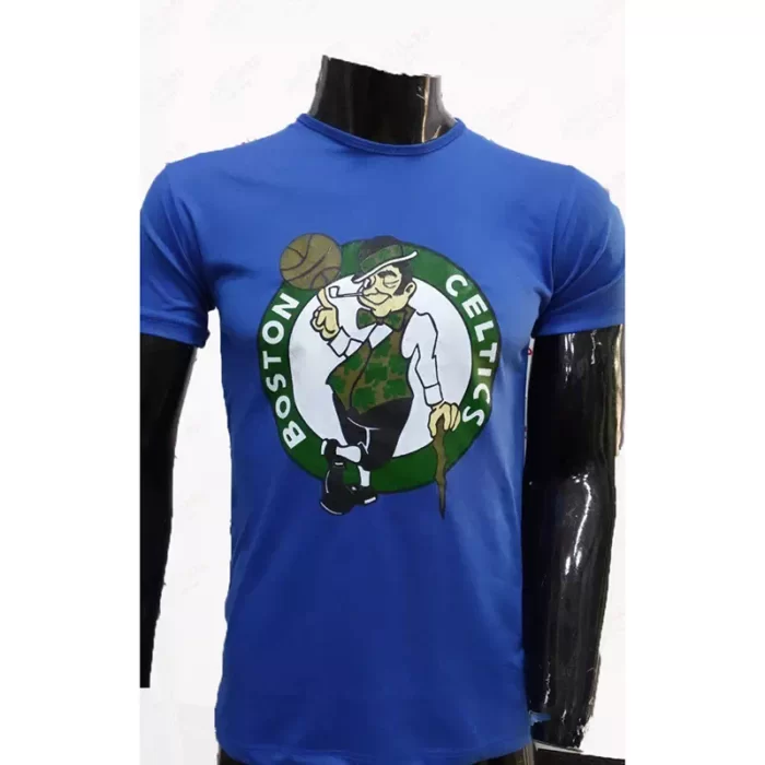T-shirt Boston Celtics NBA Homme Couleur Bleu chic maroc tshirt slip body prix solde