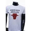 T shirt Chicago Bulls NBA Homme Couleur Blanc maroc casablanca solde sayf reelle