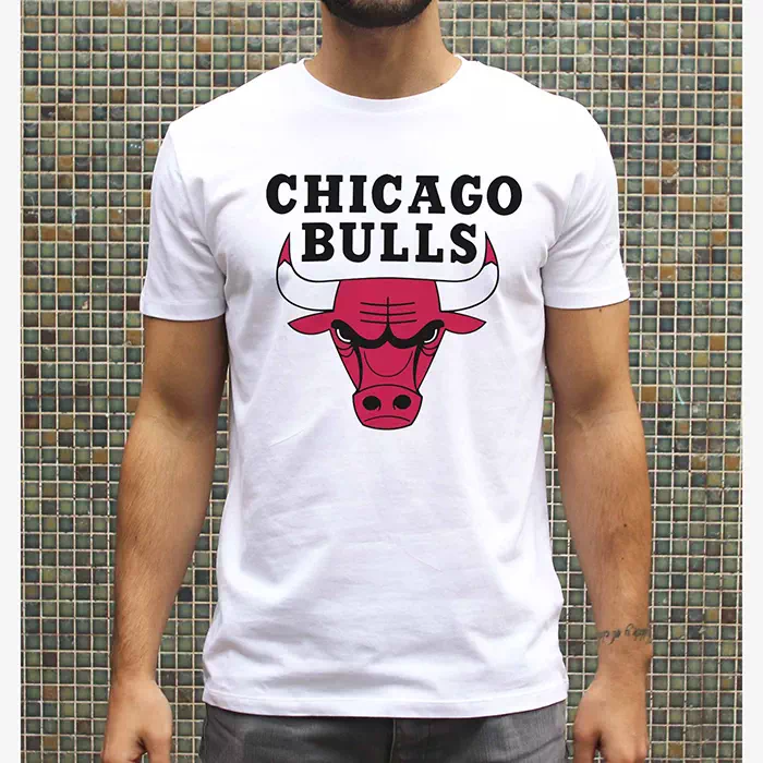 T-shirt Chicago Bulls NBA Homme Couleur Blanc