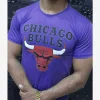 T-shirt Chicago Bulls NBA Homme Couleur Bleu Maroc prix solde été tshirt en ligne promo bim