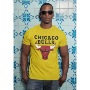 T shirt Chicago Bulls NBA Homme Couleur Gold jaune prix solde maroc marocain ete chic 300x300 - Promotions Soldes Hmizat été Maroc صيف المغرب هميزات عروض و تخفيضات أسعار البضائع￼