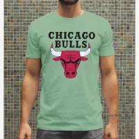 T shirt Chicago Bulls NBA Homme Couleur Vert Maroc ete style tshirt chic nike solde promo top