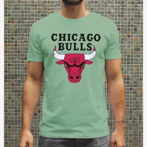 T-shirt Chicago Bulls NBA Homme Couleur Vert Maroc été style tshirt chic nike solde promo top