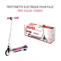 Trottinette Electrique EVO Pour Enfant Rose Fille maroc marocaine promo solde casablanca rabat marrakech tanger agadir cadeau promo