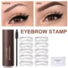 Eyebrow Stamp Kiss Beauty Kit Poudre Faconnage Sourcils Resistante a lEau et Transpiration prix maroc casablanca rabat marrakech fes tanger 1
