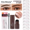 Eyebrow Stamp Kiss Beauty Kit Poudre Façonnage Sourcils Résistante à l'Eau et Transpiration prix maroc casablanca yeux