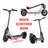 Trottinette scooter electrique maroc Bison EcoXtrem 800W puissante Gris Argente prix casablanca
