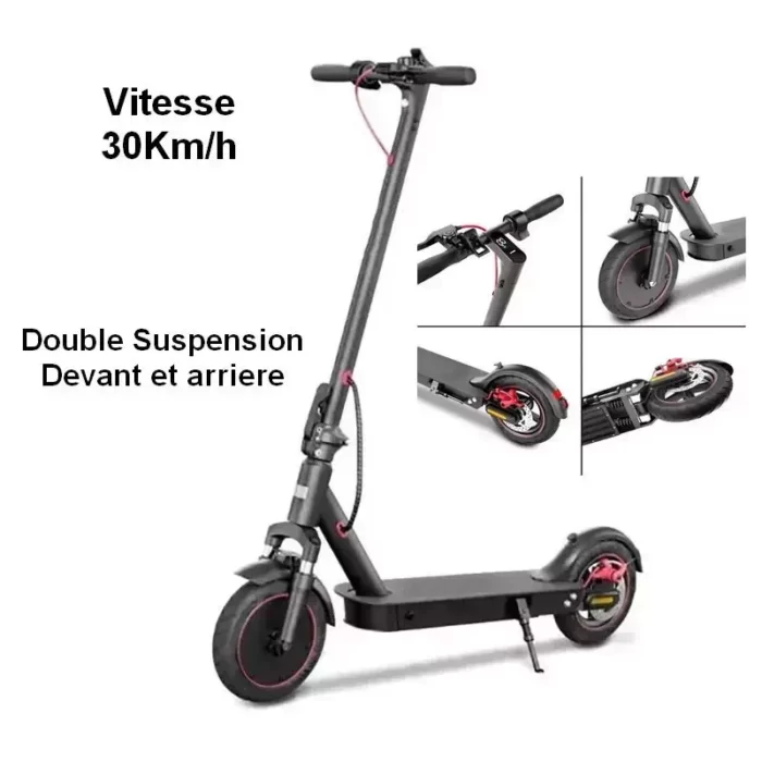 Trottinette Electrique Pro double suspension avant et suspension arriere 3 vitesses 30kmh 350w Maroc prix casablanca Ma Trottinette Electrique Pro double suspension avant et suspension arriere 3 vitesses 30kmh 350w Maroc prix casablanca Ma