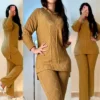 Ensemble deux pieces pull chaud et pantalon en laine maroc prix solde couleur Kaki casablanca rabat mellal fes marrakech agadir tanger