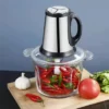 Hachoir Electrique Germany prix maroc 2 Bols 2L Inox Et Verre Avec Tout Accessoires لالة الحادكة وعاء زجاجي و اينوكس 3 vitesses epice Hachoir Electrique Germany prix maroc 2 Bols 2L Inox Et Verre Avec Tout Accessoires لالة الحادكة وعاء زجاجي و اينوكس 3 vitesses epice