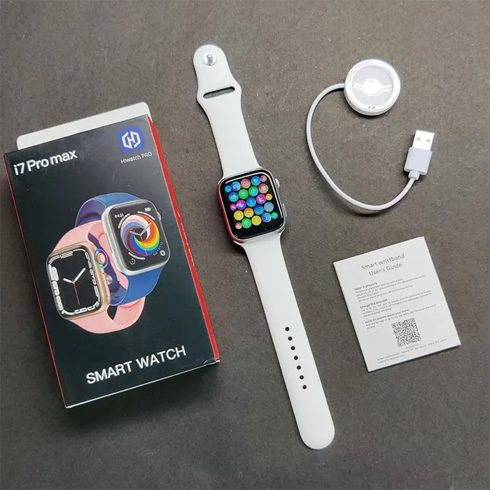 smartwatch i7 Pro Max Smart Watch Series 7 montre connectee maroc prix solde Blanche oujda
