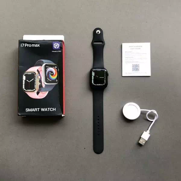 smartwatch i7 Pro Max Smart Watch Series 7 montre connectee maroc prix solde noir wirless