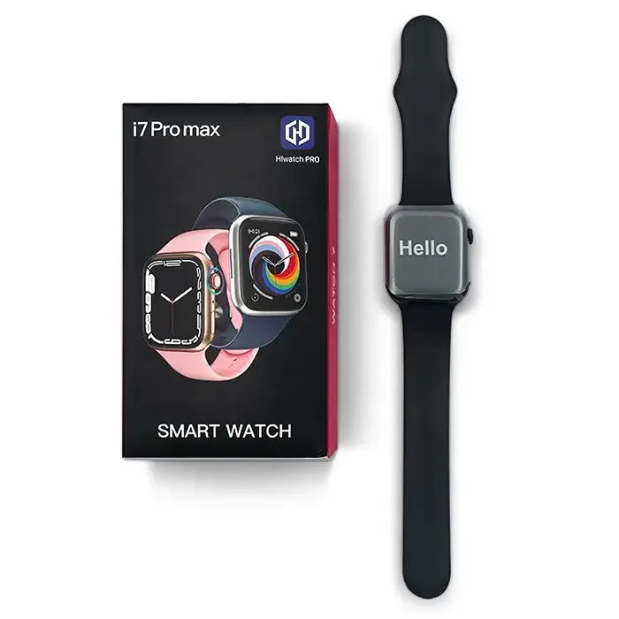 smartwatch i7 Pro Max Smart Watch Series 7 montre connectee maroc prix solde noir