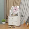 Commode tiroirs avec miroir rotatif organisateur de maquillage brosse a ongles boite de rangement de bijoux prix maroc mini chambre a couche Commode tiroirs avec miroir rotatif organisateur de maquillage brosse a ongles boite de rangement de bijoux prix maroc mini chambre a couche