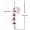 Etagere Telescopique Reglable 4 Niveaux Organisateur Salle de Bain prix maroc solde ajustable rabat
