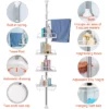 Etagere Telescopique Reglable 4 Niveaux Organisateur Salle de Bain prix maroc solde ajustable rabat livraison gratuite