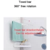 Etagere Telescopique Reglable 4 Niveaux Organisateur Salle de Bain prix maroc solde facile hauteur fixation serviette