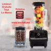 Robolux Blender maroc prix Robot Mixeur Puissant 3500W 15 Vitesses 2 Bols Incassable Presse agrumes Cafe cereales Noir solde promo electroplanet