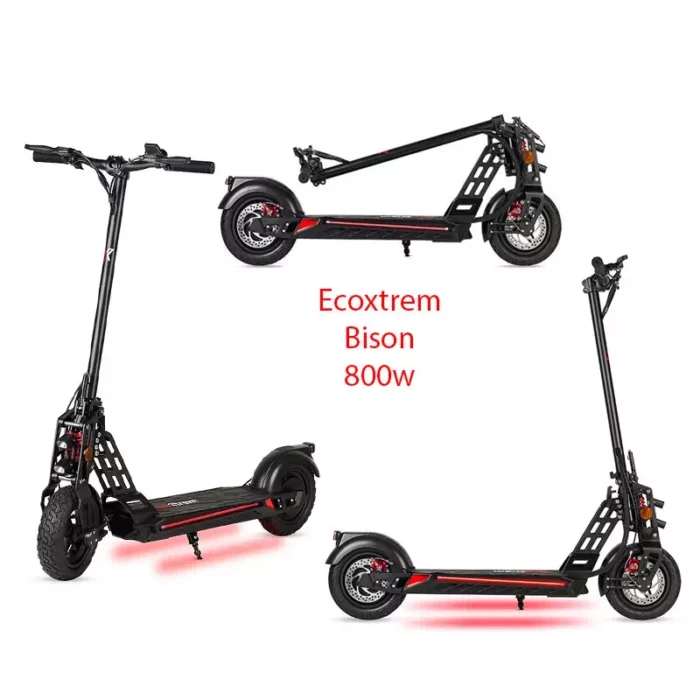 trottinette electrique 800w bison urbaine Noir maroc prix solde scooter trotinette garantie neuf