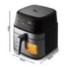 Robolux Friteuse a air chaud sans huile 8 Litres Air fryer frayer maroc ramadan