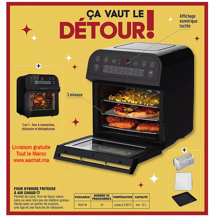 four hybride friteuse a air chaud ambiano56629